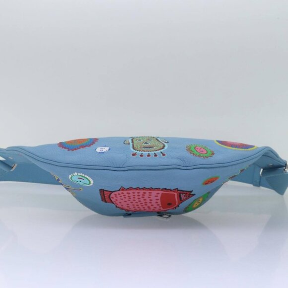 LOUIS VUITTON Taurillon Monogram Maxi Bum Bag bag Light Blue M21715 Auth 76433A - Picture 6 of 16